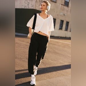 Free People Movement Hot Shot Pants Washed Black XS